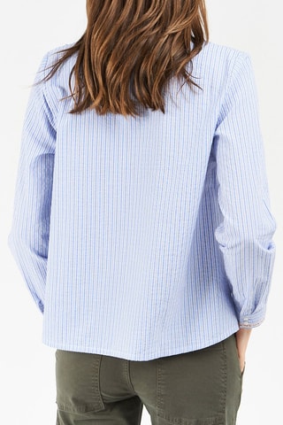 Blouse Hemelsblauw en Wit