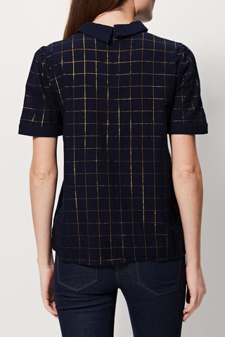 Top Carmine Marineblauw