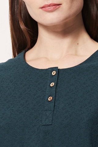 Top Aurore Pauwblauw