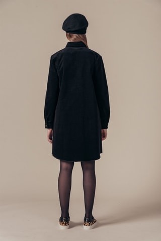 Velours Blouse-jurk Rapso Zwart