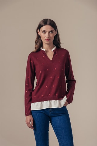 Trui Monarch Bordeauxrood