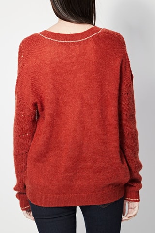 Wollen en Mohair Trui Madere Rood