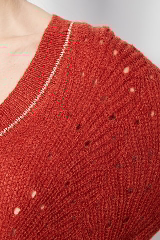 Wollen en Mohair Trui Madere Rood