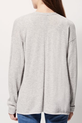 Kasjmier Vest Mesca Gemêleerd Lichtgrijs