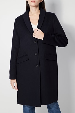 Wollen Jas Lorela Marineblauw