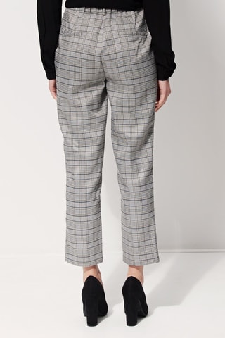 Pantalon droit 7/8 taille haute Paige - Gris clair
