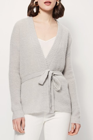Mohair en Wollen Vest Maubert Grijs