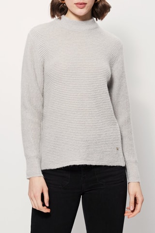 Mohair en Wollen Trui Montreuil Grijs