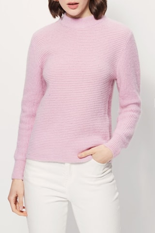 Mohair en Wollen Trui Montreuil Roze
