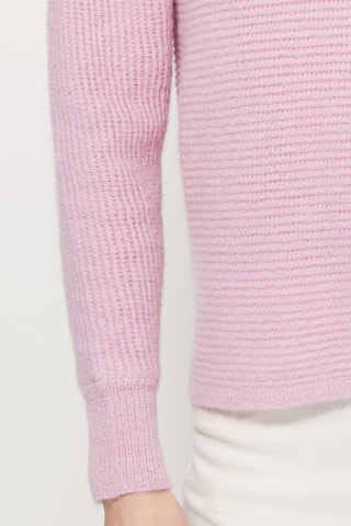 Mohair en Wollen Trui Montreuil Roze