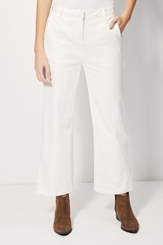 Jean wide legs taille haute Pepito - Écru