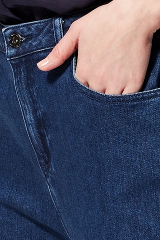 Jean droit taille haute Pitt - Bleu