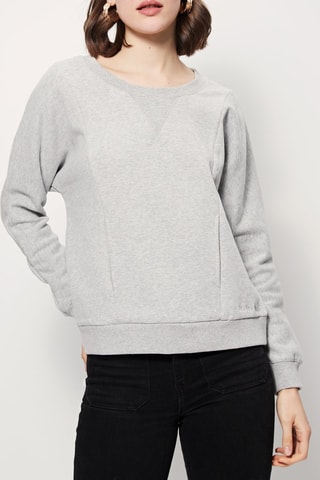 Sweater Scot Gemêleerd Lichtgrijs