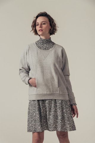Sweater Scot Gemêleerd Lichtgrijs