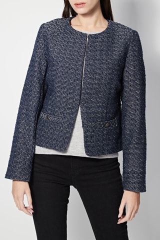 Tweed Jasje Velda Marineblauw