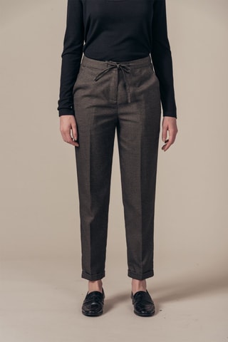 Pantalon droit taille haute Patachon - Gris