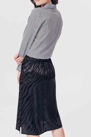 Blouse Carlita Zwart en Ecru