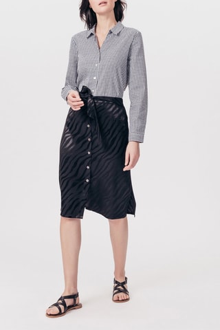 Blouse Carlita Zwart en Ecru