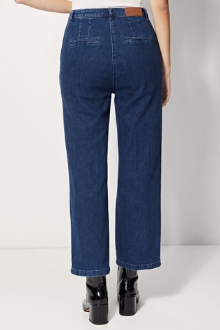 Jean wide legs taille haute Pepito - Bleu