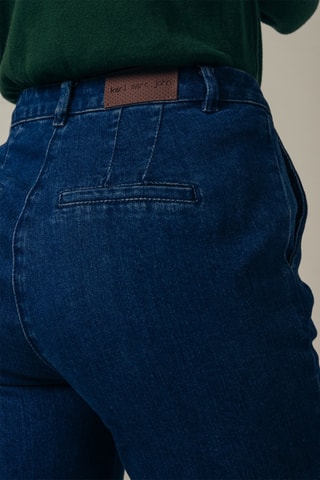 Jean wide legs taille haute Pepito - Bleu