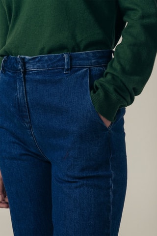 Jean wide legs taille haute Pepito - Bleu