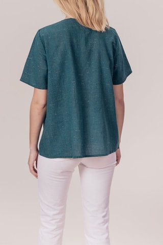 Top Tiamor Gemêleerd Blauw