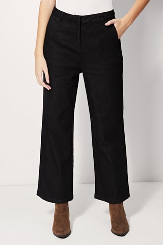Jean wide legs taille haute Pepito - Noir