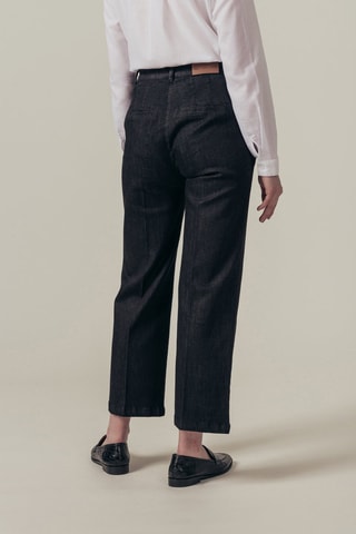 Jean wide legs taille haute Pepito - Noir