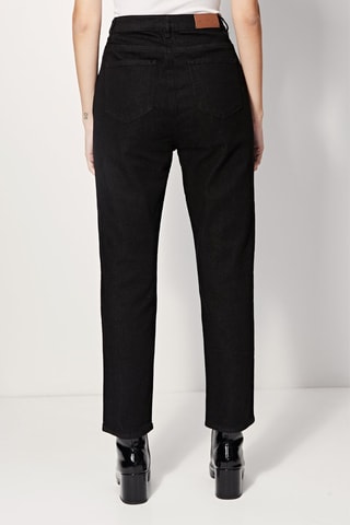 Jean droit taille haute Pitt - Noir