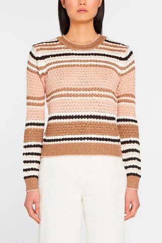 Trui Zachtroze en Beige