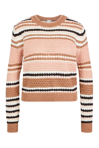 Trui Zachtroze en Beige