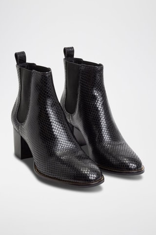 Leren Chelsea Boots Zwart