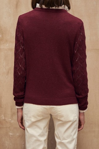 Mohair, Wollen en Kasjmier Vest - Donkerpaars