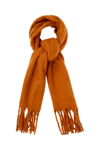 Mohair Sjaal met Franjes Rood