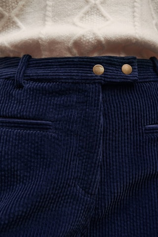 Ribfluwelen 7/8 Chino - Marineblauw