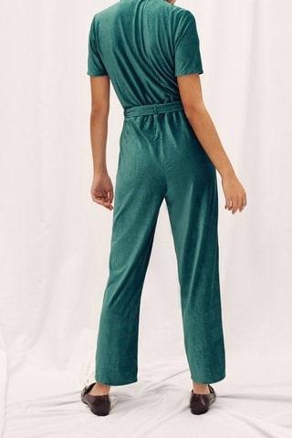 7/8 Jumpsuit Pauwblauw