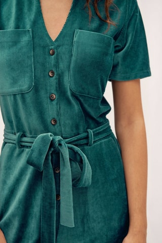 7/8 Jumpsuit Pauwblauw