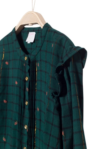 Blouse Carnaby Donkergroen en Zwart
