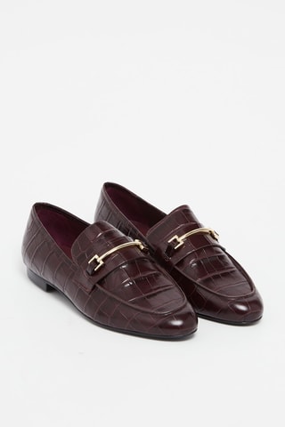Leren Mocassins Donkerpaars