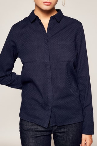 Asymmetrische Blouse Marineblauw