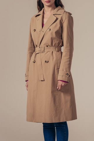 Trenchcoat Zandkleurig