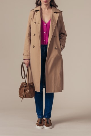 Trenchcoat Zandkleurig