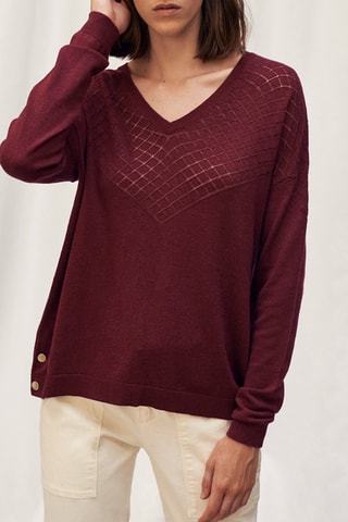 Trui Bordeauxrood