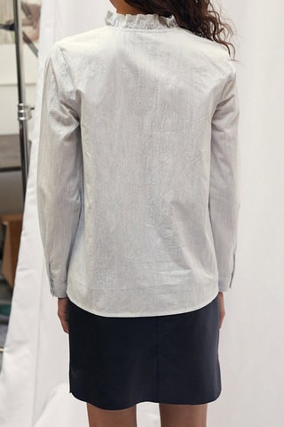 Geruite Blouse Hemelsblauw