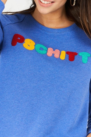 Sweater Gemêleerd Koningsblauw