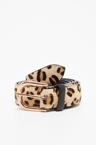 Leren Riem - 
Beige