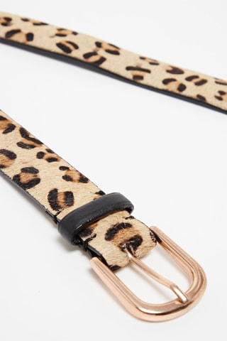 Leren Riem - 
Beige