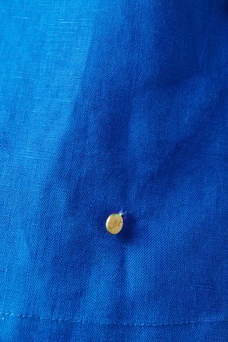 Linnen Wikkeljurk - 
Blauw