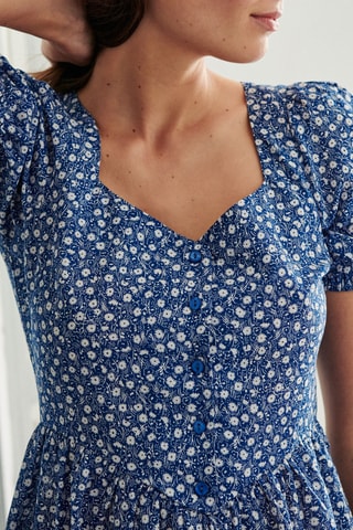 Lange Jurk - 
Blauw