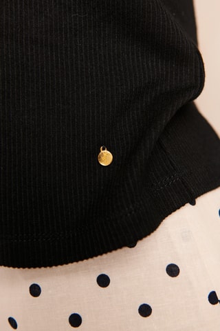 T-shirt - 
Zwart